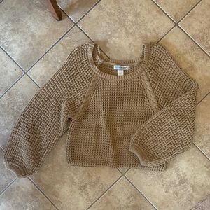 Brown cropped sweater